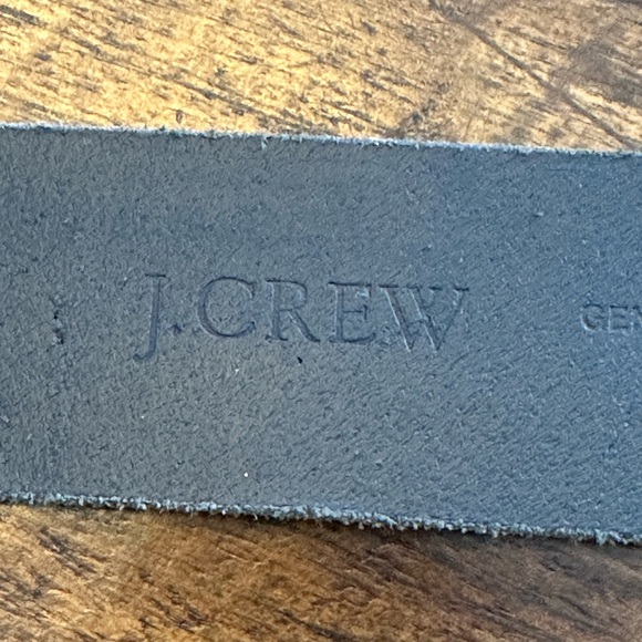 J. Crew | Black Italian Leather Corset-Style Dress Belt, Solid Brass Buckle, M - Picture 6 of 10